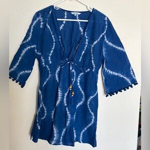 Blue Island Beach to Pool to Boat to Bar Cover Up women’s size M